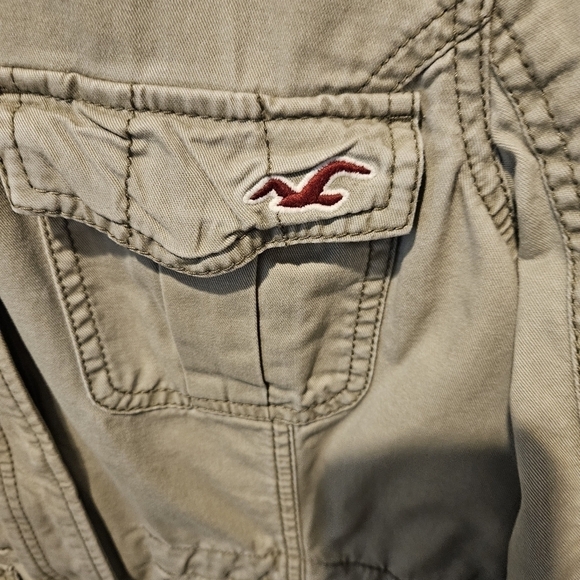 HOLLISTER WOMEN'S ARMY GREEN JACKET SIZE MEDIUM - Picture 2 of 12